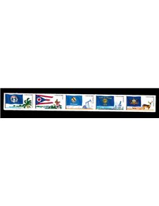 USA 2011 Northern Marianas flags 10v MNH**