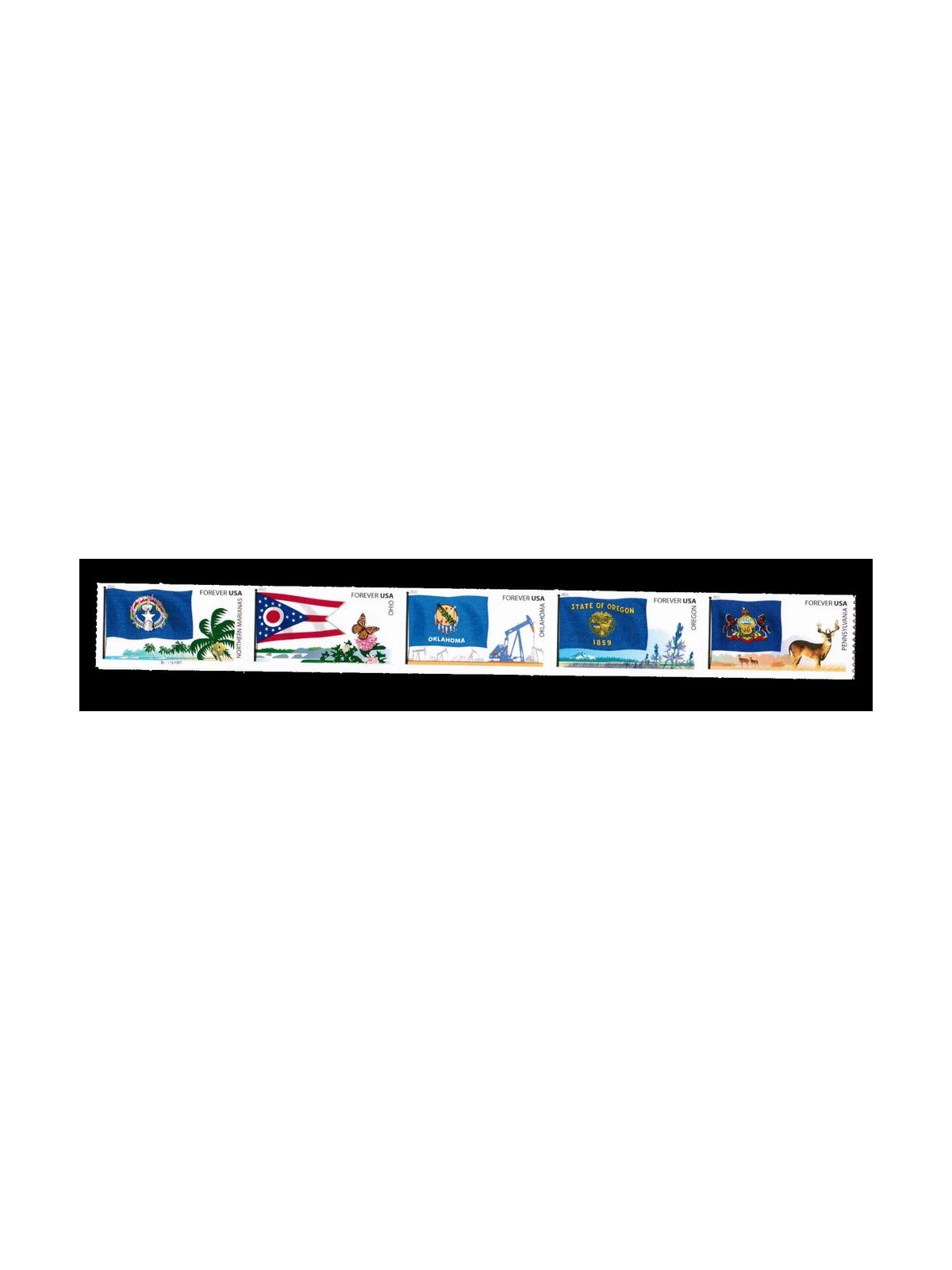 USA 2011 Bandiere Northern Marianas 10v MNH**