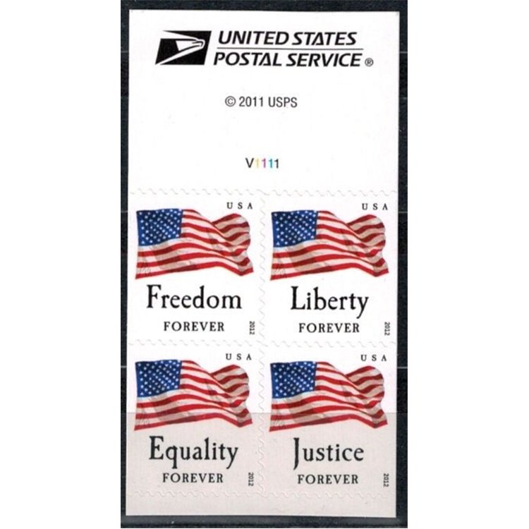 USA 2012 Bandiere (da LB) 4v MNH**