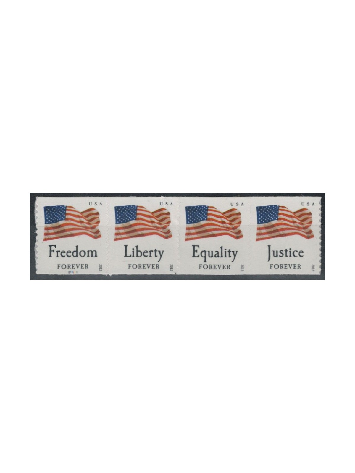 USA 2012 Flags (perforation 11) 4v MNH**