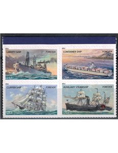 USA 2011 Merchant ships 4v MNH**