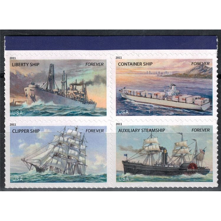 USA 2011 Navi mercantili 4v MNH**