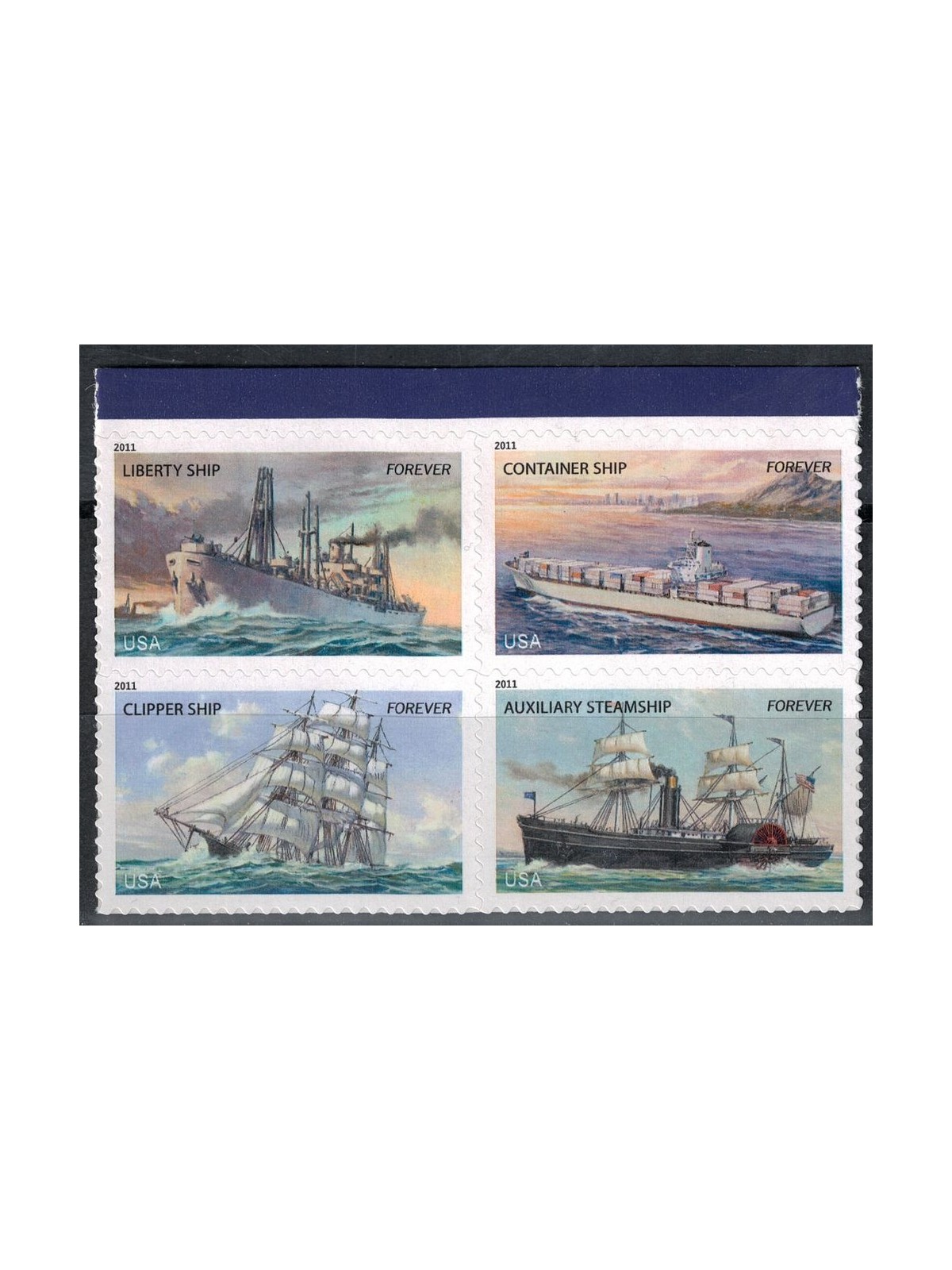 USA 2011 Navi mercantili 4v MNH**