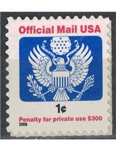 USA 2009 Service, Official Mail MNH**