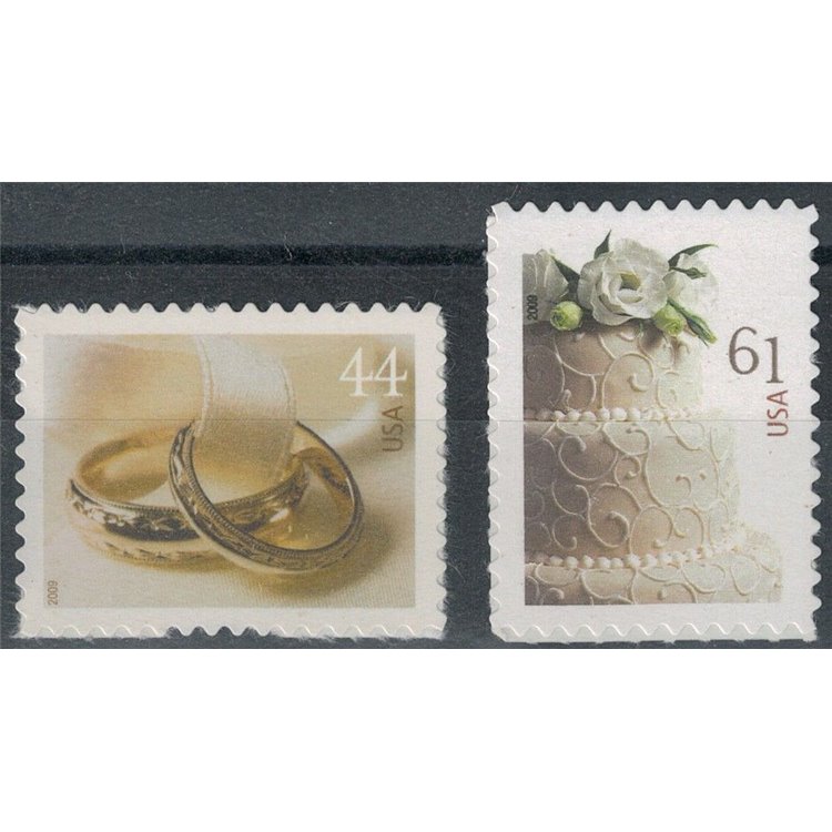 USA 2009 Wedding, Greeting Stamps 2v MNH**