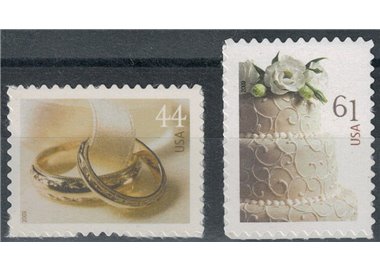 USA 2009 Wedding, Greeting Stamps 2v MNH**