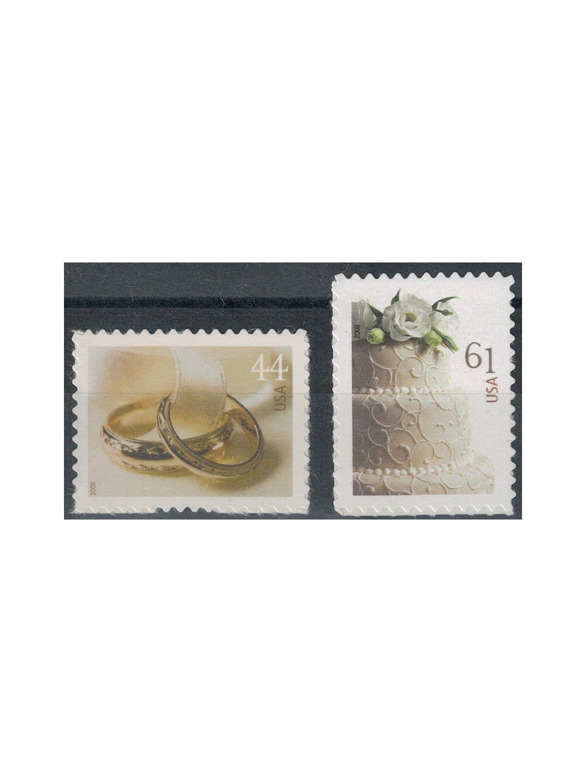 USA 2009 Wedding, Greeting Stamps 2v MNH**