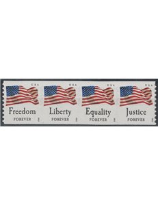 USA 2012 Bandiere (dent. 8) 4v MNH**