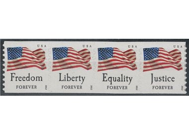 USA 2012 Flags (dent. 8) 4v MNH**