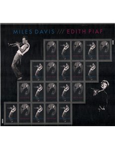 USA 2012 Miles Davis and Edith Piaf m/s MNH**