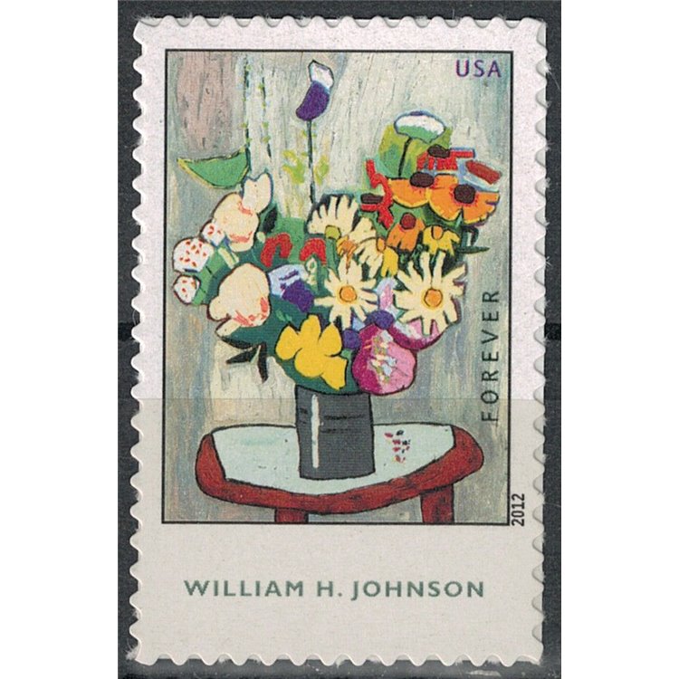 USA 2012 Vaso di fiori, William H. Johnson MNH**