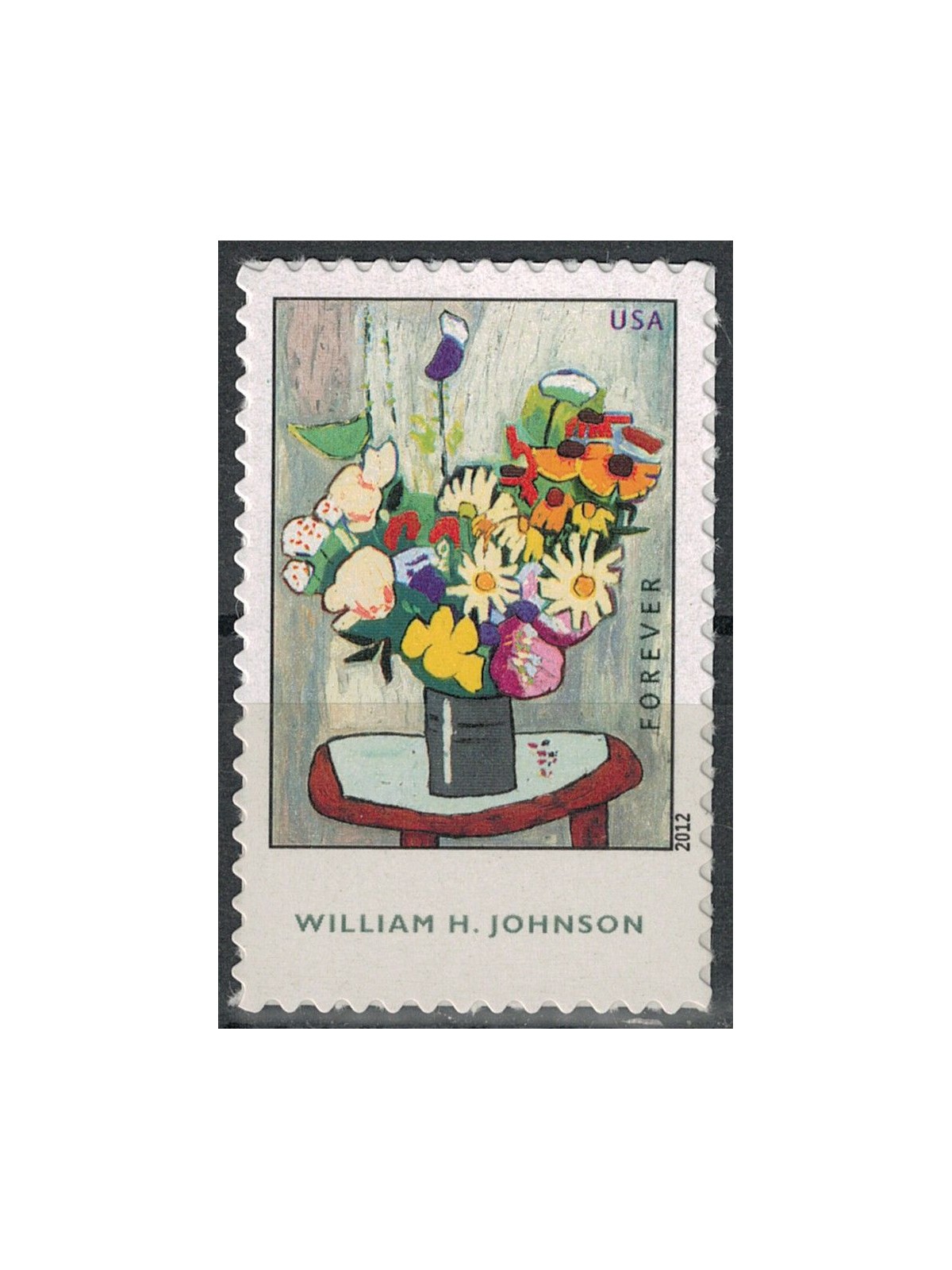 USA 2012 Vaso di fiori, William H. Johnson MNH**