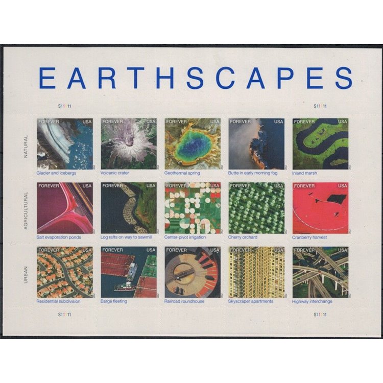 USA 2012 Aerial Photos 15v MNH**