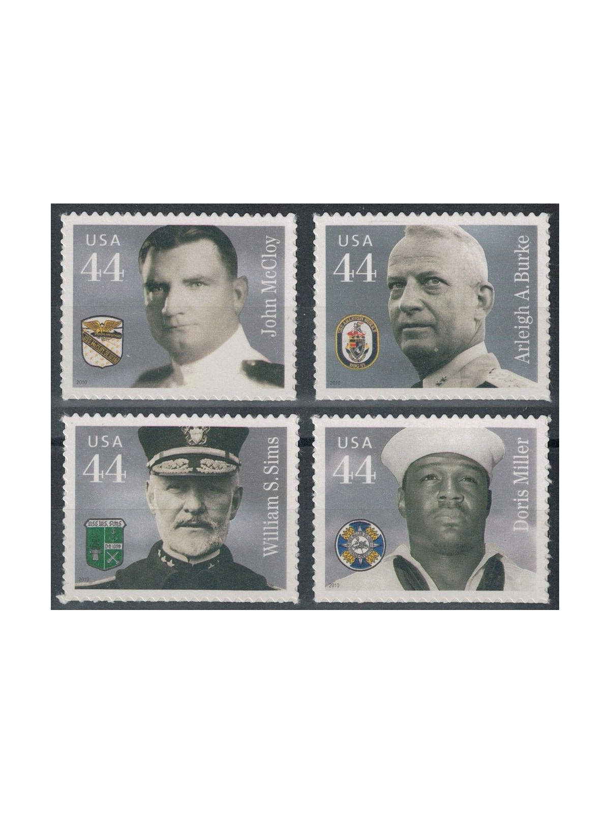 USA 2010 Soldati della Marina Militare 4v MNH**