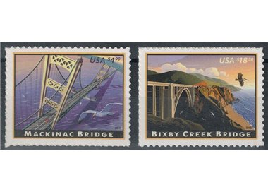 USA 2010 Bridges, Mackinac Bridge and Bixby Creek Bridge 2v MNH**