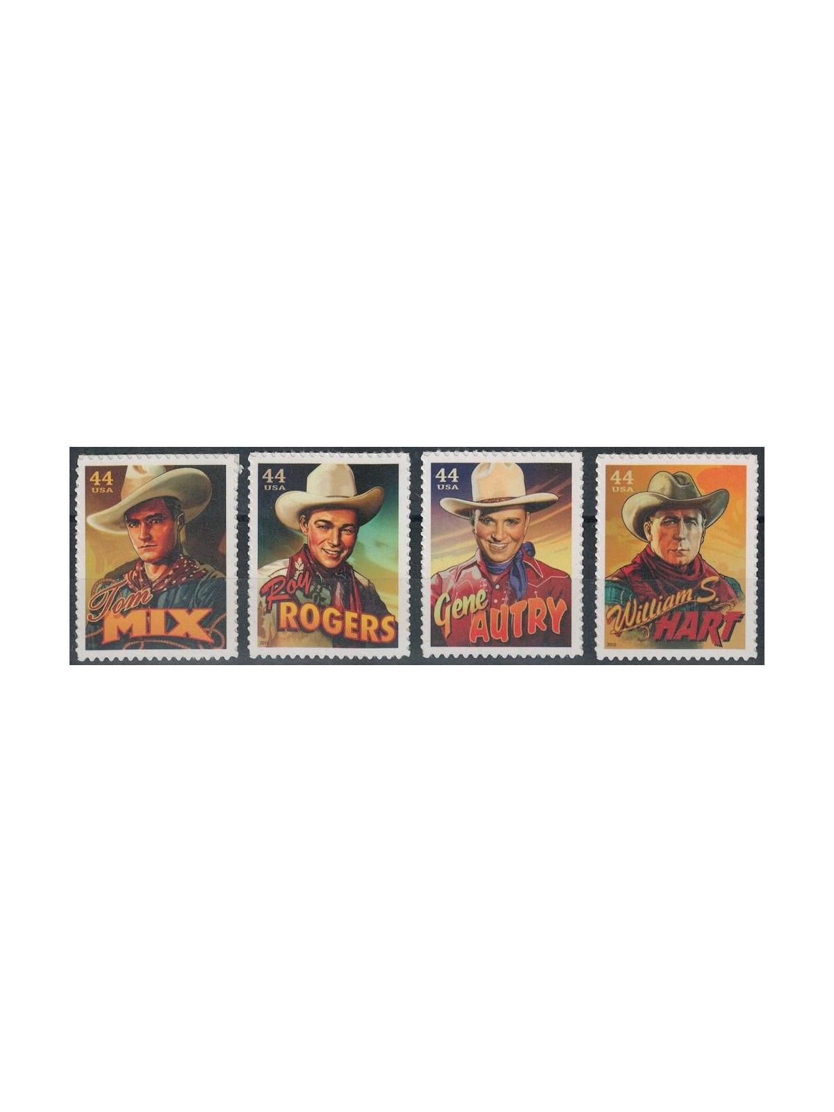 USA 2010 Attori di film western 4v MNH**