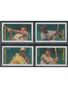 USA 2012 Leggende del Baseball 4v MNH**