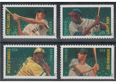 USA 2012 Leggende del Baseball 4v MNH**