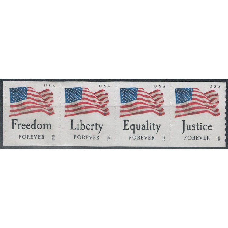 USA 2012 Bandiere (dent. 9½) 4v MNH**