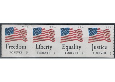 USA 2012 Flags (dent. 9½) 4v MNH**