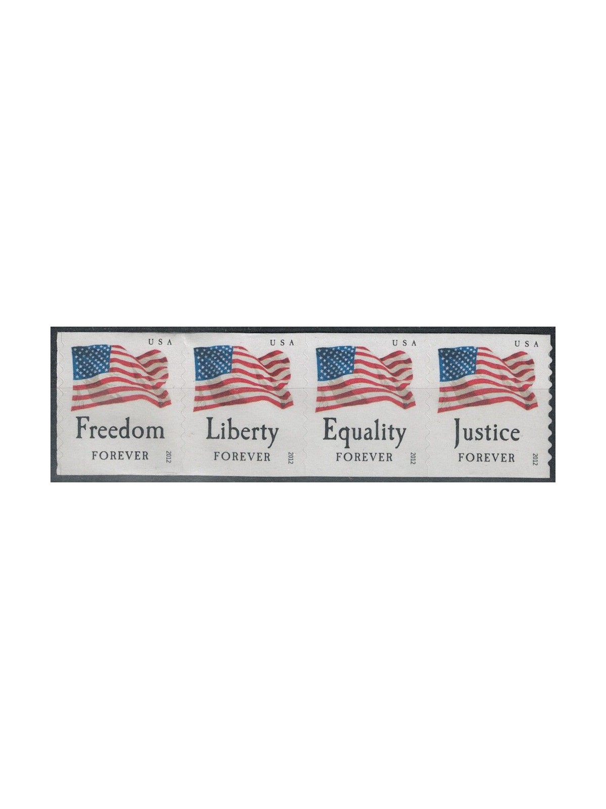 USA 2012 Bandiere (dent. 9½) 4v MNH**