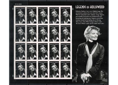 USA 2010 Legends of Hollywood (Katharine Hepburn) m/s MNH**