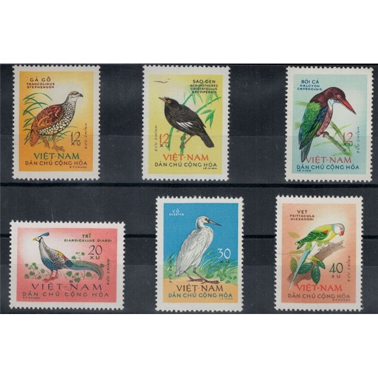 NORTH VIETNAM 1963 Fauna, birds 6v MNH**