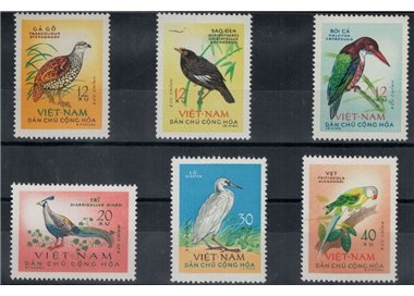 NORTH VIETNAM 1963 Fauna, birds 6v MNH**
