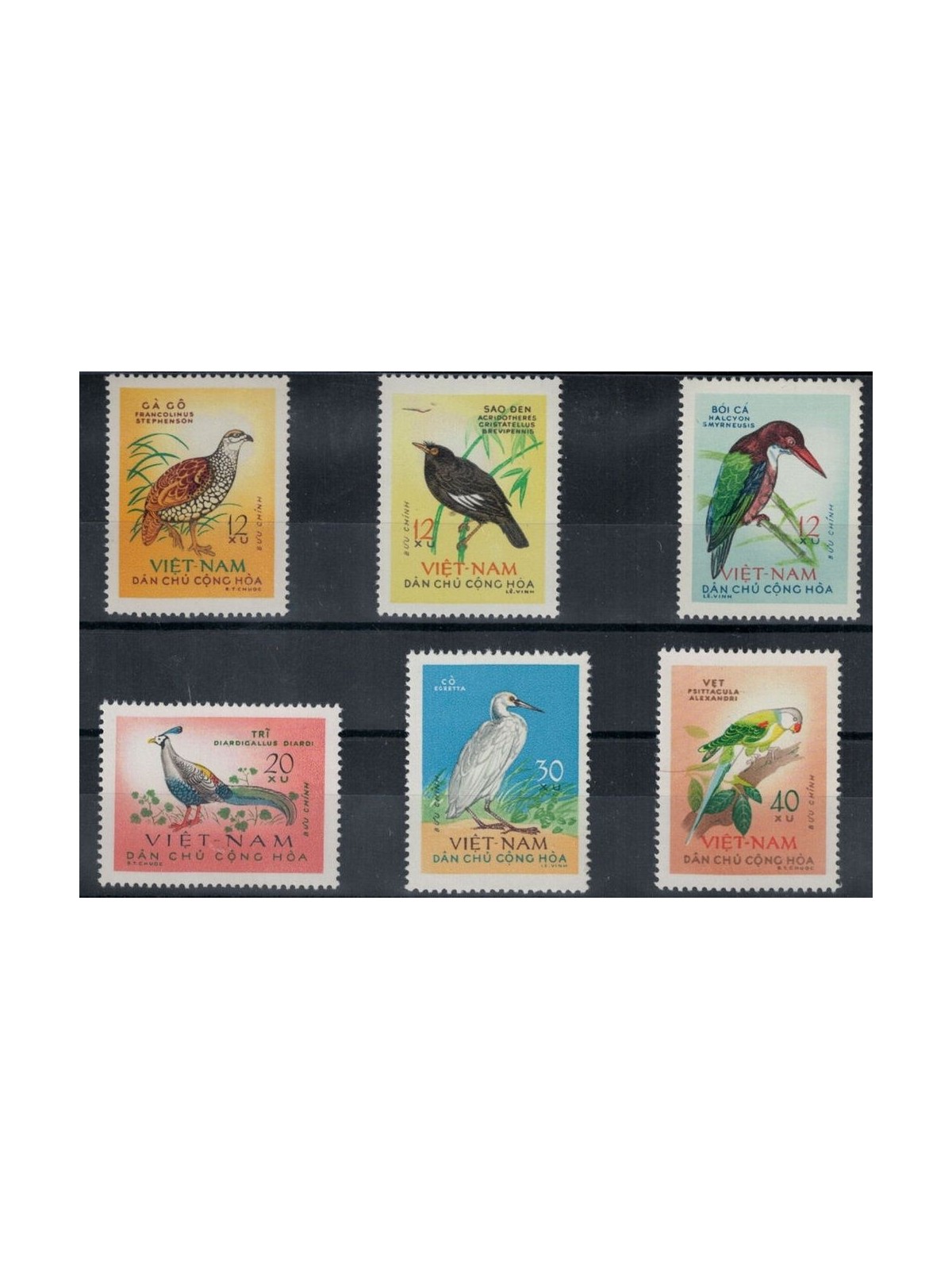 NORTH VIETNAM 1963 Fauna, birds 6v MNH**