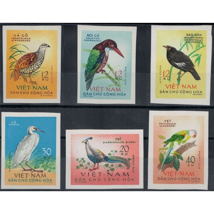 NORTH VIETNAM 1963 Fauna, birds 6v MNH**
