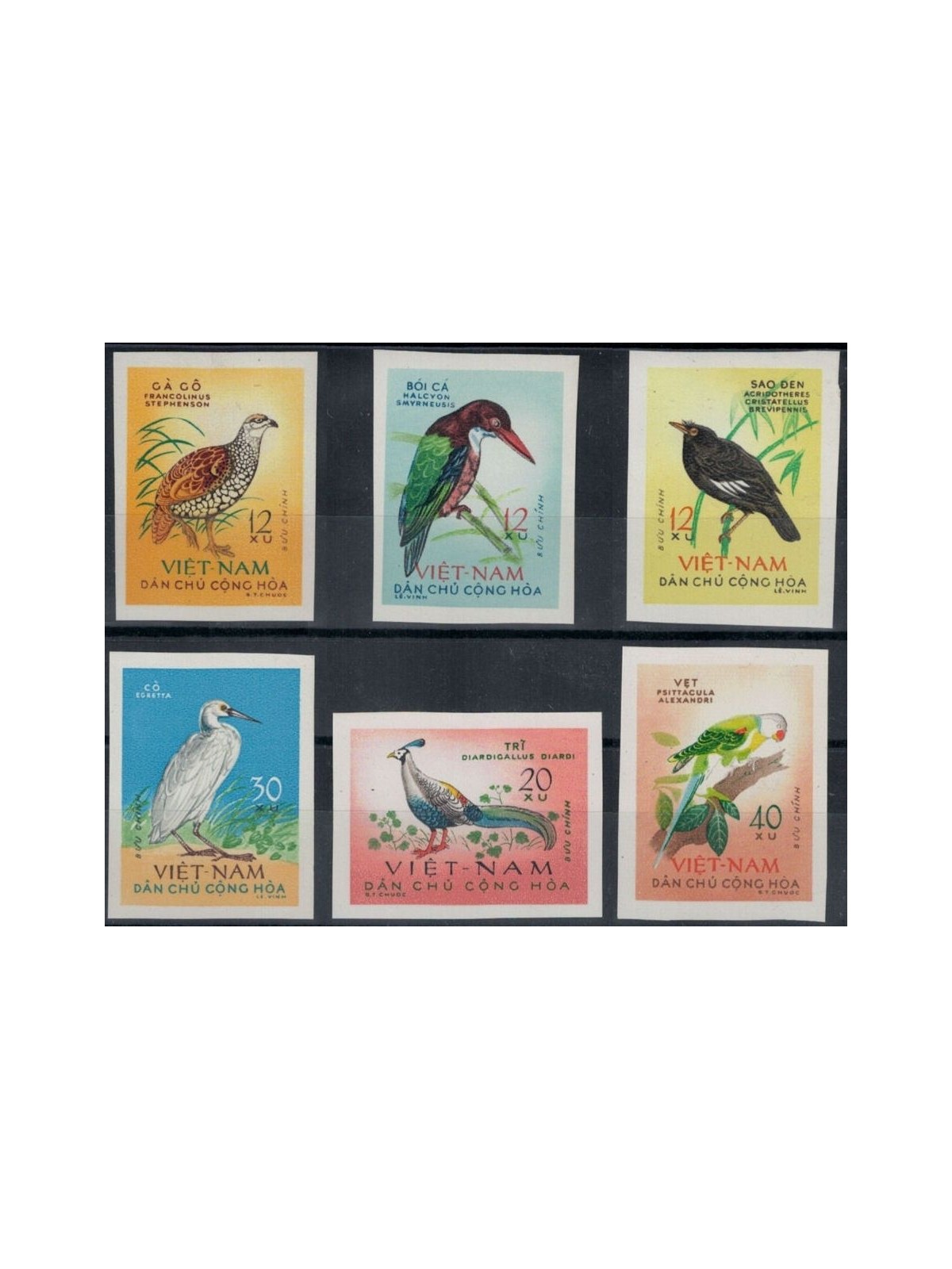 NORTH VIETNAM 1963 Fauna, birds 6v MNH**