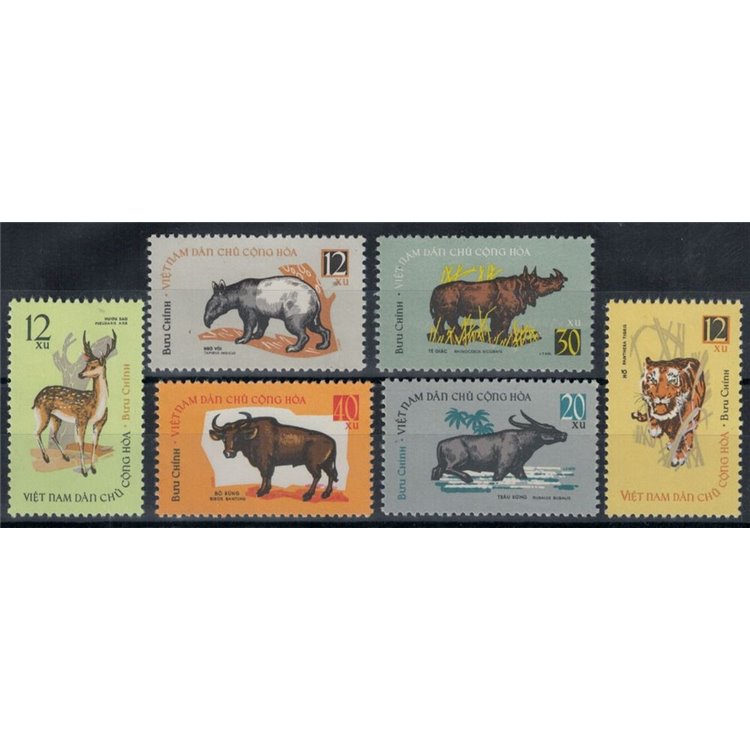 NORTH VIETNAM 1964 Fauna, animals 6v MNH**