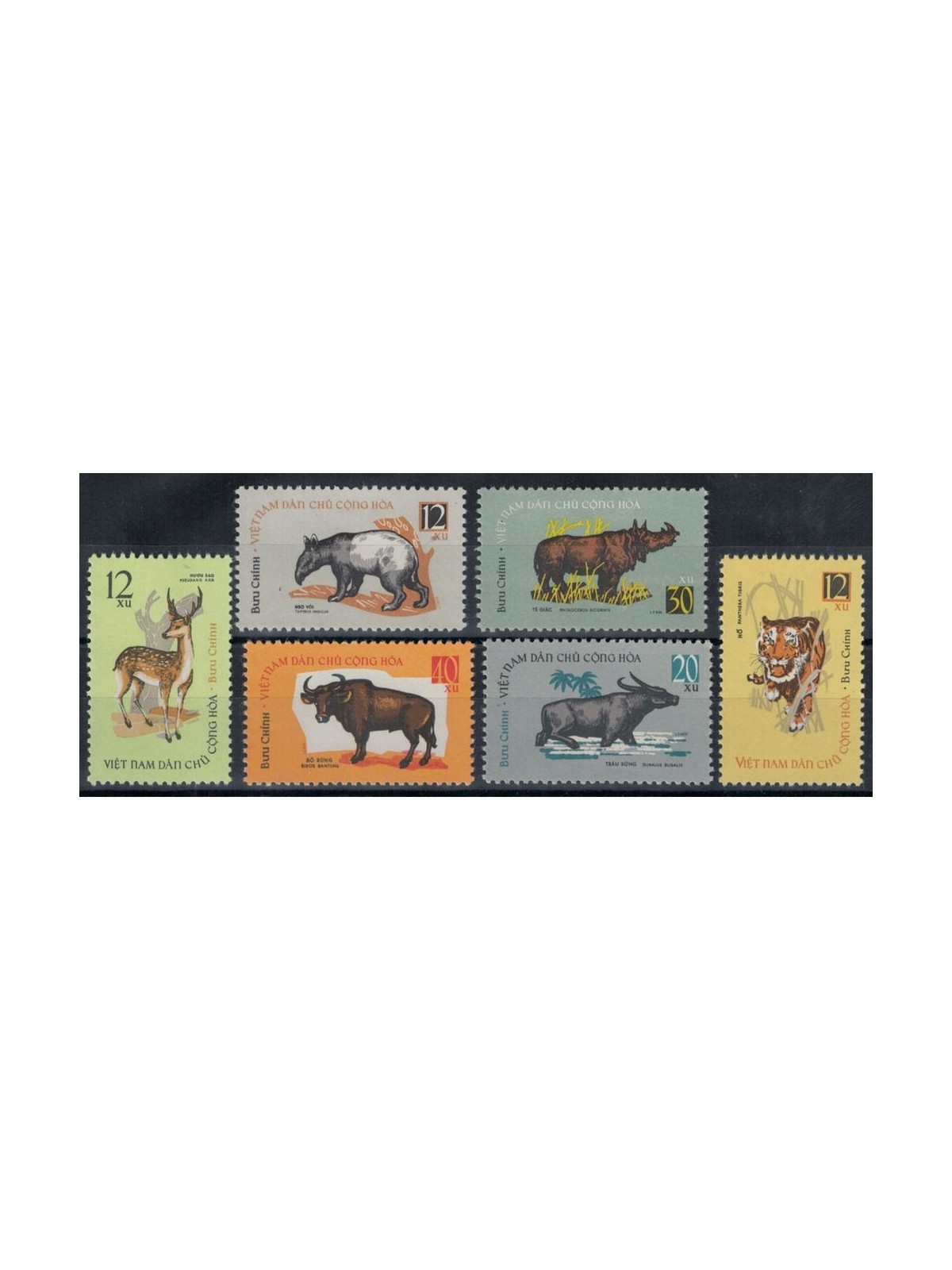 NORTH VIETNAM 1964 Fauna, animals 6v MNH**
