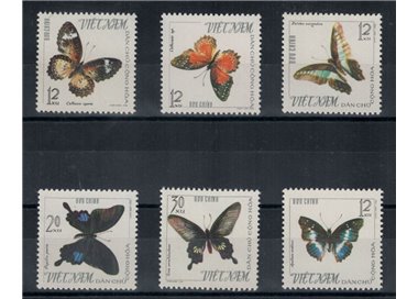 NORTH VIETNAM 1965 Fauna, butterflies 6v MNH**
