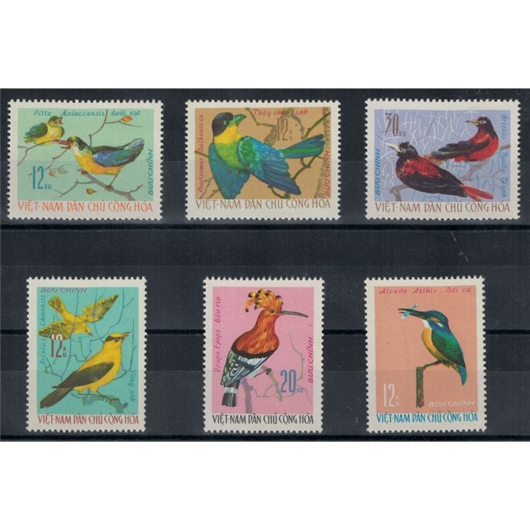 NORTH VIETNAM 1966 Fauna, birds 6v MNH**
