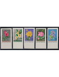 VIETNAM DEL NORD 1962 Flora, fiori 5v MNH**
