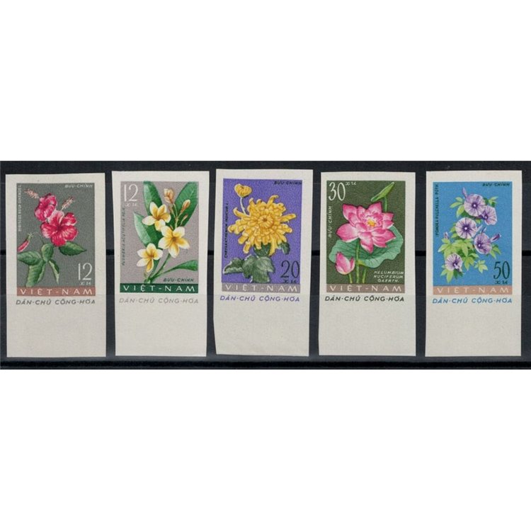 North Vietnam 1962 Flora, flowers 5v MNH**
