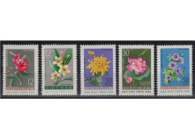 North Vietnam 1962 Flora, flowers 5v MNH**