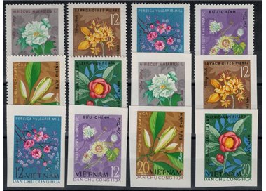 NORTH VIETNAM 1964 Flora, flowers 12v MNH**