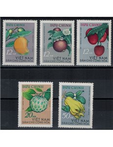 NORTH VIETNAM 1964 Tropical fruit 5v MNH**