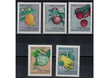 NORTH VIETNAM 1964 Tropical fruit 5v MNH**