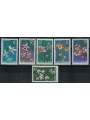 VIETNAM DEL NORD 1966 Orchidee 6v MNH**