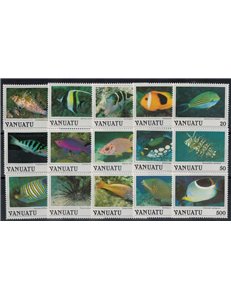 VANUATU 1987 Ordinary series (Fish) 15v MNH**