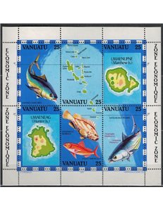 VANUATU 1983 Zona economica (La Pesca) BF MNH**