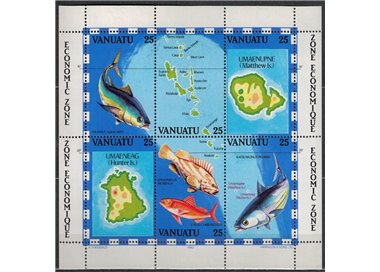 VANUATU 1983 Economic zone (Fishing) s/s MNH**