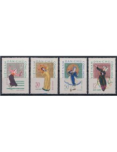 NORTH VIETNAM 1962 Folk dances 4v MNH**