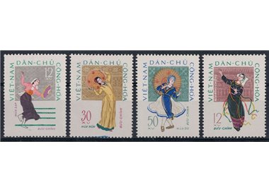 NORTH VIETNAM 1962 Folk dances 4v MNH**