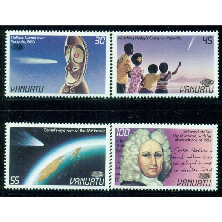 VANUATU 1986 Halley's Comet 4v MNH**