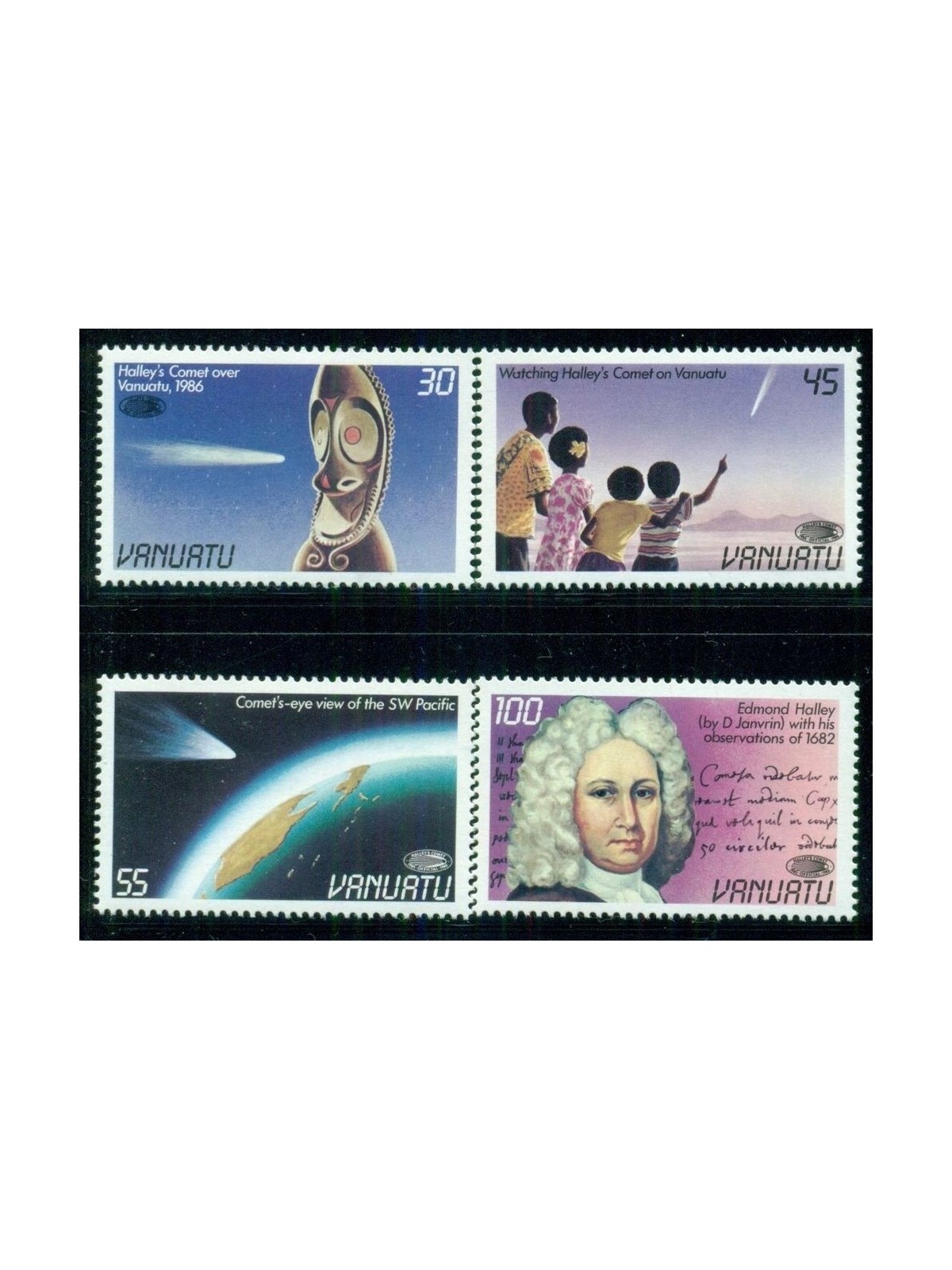 VANUATU 1986 Halley's Comet 4v MNH**