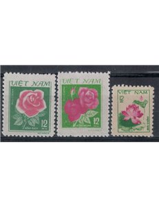 VIETNAM 1980 Flora, flowers 3v MNH**